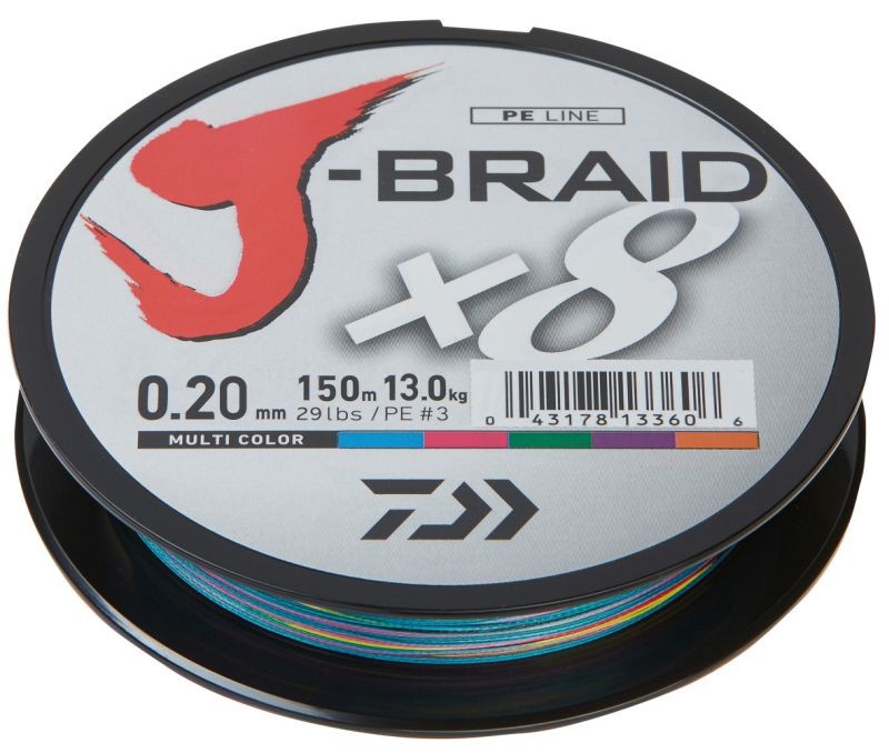 DAIWA J-BRAID X8 0,35MM-300M MULTI COLOR FONOTT ZSINÓROK
