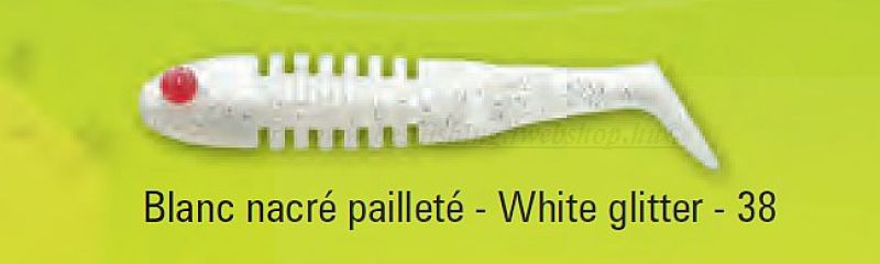 DelalanDe Skeleton 8 cm, 2 db, szín:38, white glitter LÁGY MŰCSALI