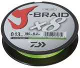 DAIWA J-BRAID X8 0,10MM-150M CHARTREUSE