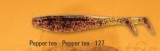 DelalanDe Fury Shad 13 cm, 1 db, szín: 127, pepper tea LÁGY MŰCSALI