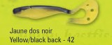 DelalanDe Sandra 9 cm, 2 db, szín: 42, yellow-black back