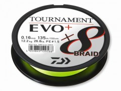 DAIWA TOURNAMENT X8 BRAID EVO+ 0,12MM 900M CHARTREUSE FONOTT ZSINÓROK